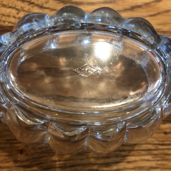 Heisey Glass Sugar Bowl Crystolite Pattern - Picture 3 of 6